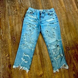 Free People distressed jeans